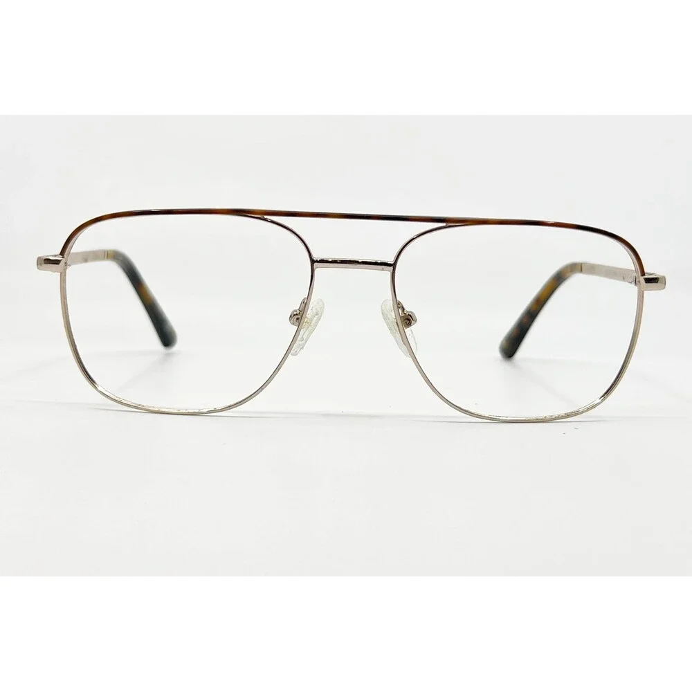 Bulova Apache Junction Eyeglasses Mens Gold Aviator Frames 55-17-140